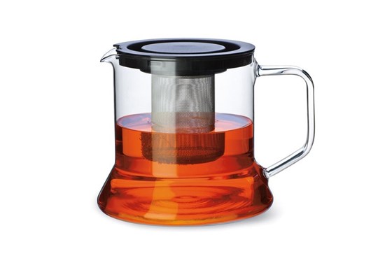 konvica čajník twin simax sklo sklenená sklenený čaj bylinky kovové sitko lúhovanie look simax