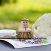 Kompostovateľná hubka - čučoriedky a drienky