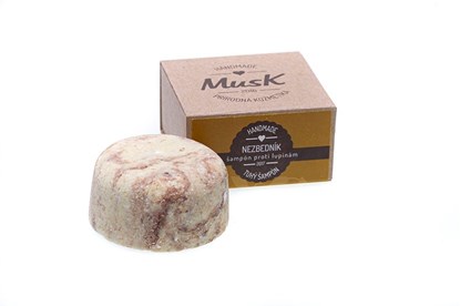 Obrázok pre výrobcu Tuhý šampón MusK 80 g - proti lupinám (NEZBEDNÍK) 
