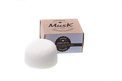 Obrázok pre výrobcu Tuhý šampón MusK 40 g - na citlivú pokožku (JEMNÝ DOTYK)