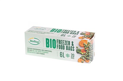 Obrázok pre výrobcu Kompostovateľné vrecká na mrazenie potravín BioBag - 6 l - 20ks