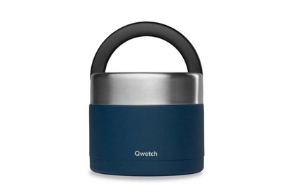 Obrázok pre výrobcu Okrúhly nerezový termo obedár Qwetch - 850 ml - modrý