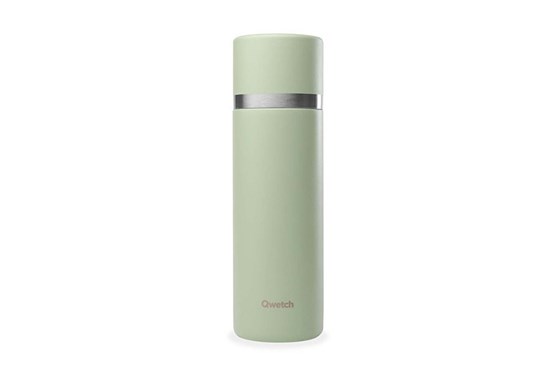 Termoska Qwetch s pohárom - 750 ml - bledozelená