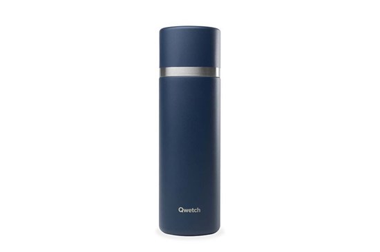 Termoska Qwetch s pohárom - 750 ml - modrá