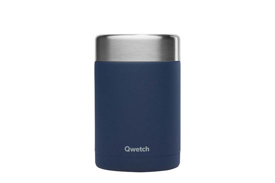 Nerezová termoska na jedlo Qwetch - modrá - 600 ml