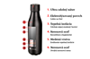 Termo fľaša Time´UP - 500ml - žltá