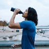 Termo fľaša Qwetch "Active" - 1000 ml - čierna