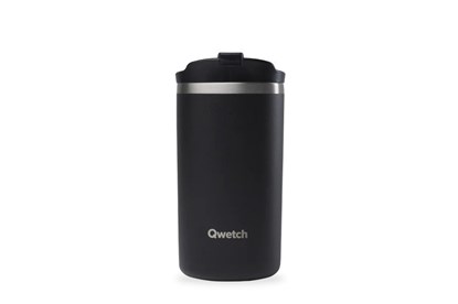 Obrázok pre výrobcu Nerezový termo hrnček Qwetch - 350 ml - čierny
