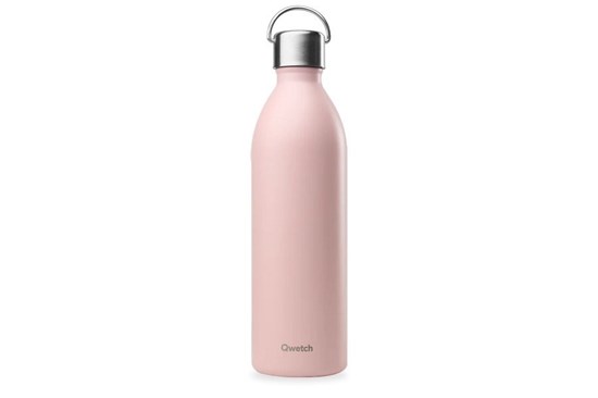 Termo fľaša Qwetch "Active" - 1000 ml - pastelová ružová