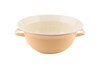 Smaltovaná misa s uchami - 28 cm - žltá