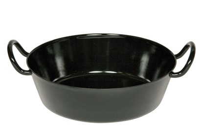 Obrázok pre výrobcu Smaltovaná panvica na rezne - 30 cm - čierna