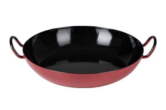 Smaltovaná panvica s uchami - 30cm - rôzne farby