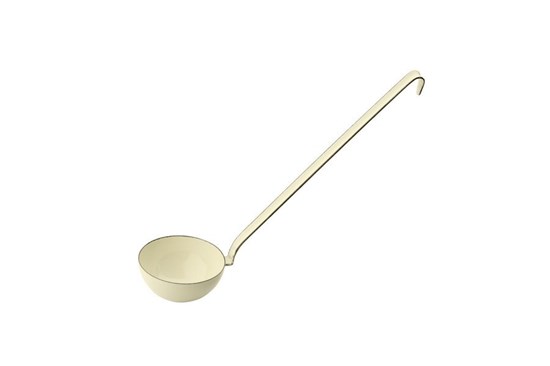 Smaltovaná naberačka - 8 cm - svetložltá