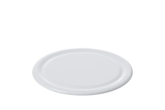 Smaltovaný vrchnák na misku - 16cm - biely