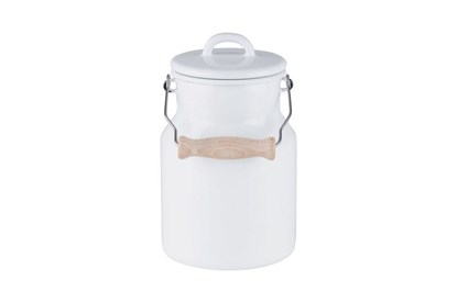 Obrázok pre výrobcu Smaltovaná kanvica na mlieko - 1,5 l - biela