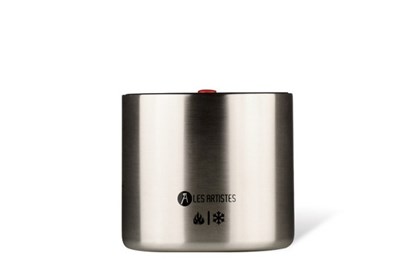 Obrázok pre výrobcu Okrúhly nerezový termo obedár Les Artistes - 700 ml - strieborný