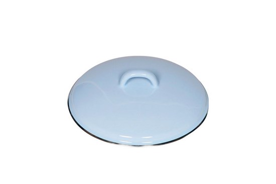 Smaltovaná pokrievka - 18 cm - modrá 