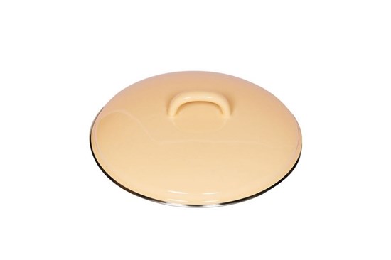 Smaltovaná pokrievka - 20 cm - žltá