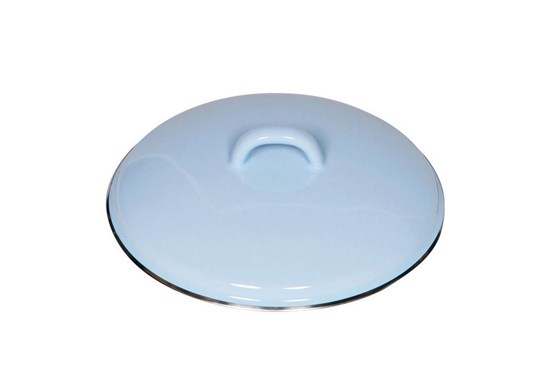 Smaltovaná pokrievka - 24 cm - modrá
