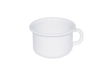 Obrázok pre výrobcu Smaltovaný hrnček na kávu - 10 cm - biely