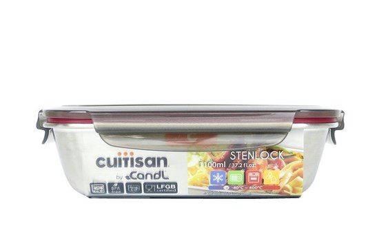 Nerezová obdĺžniková dóza Cuitisan - 1100ml 