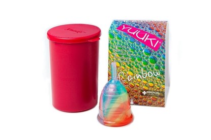 Obrázok pre výrobcu Menštruačný kalíšok Yuuki Rainbow Line S
