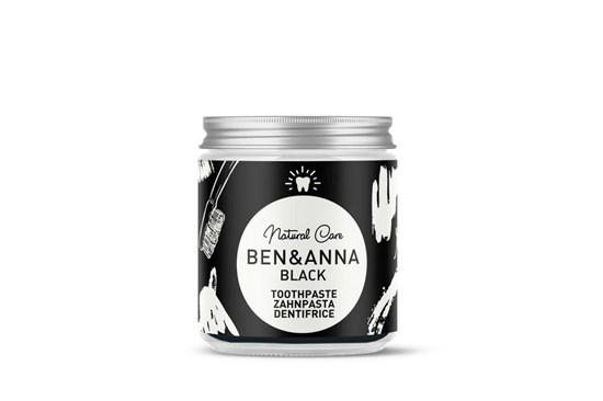 Prírodná zubná pasta BEN&ANNA v skle 100 ml - čierna