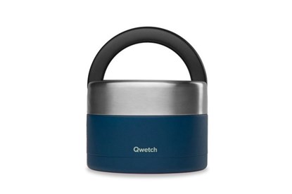 Obrázok pre výrobcu Okrúhly nerezový termo obedár Qwetch - 650 ml - modrý