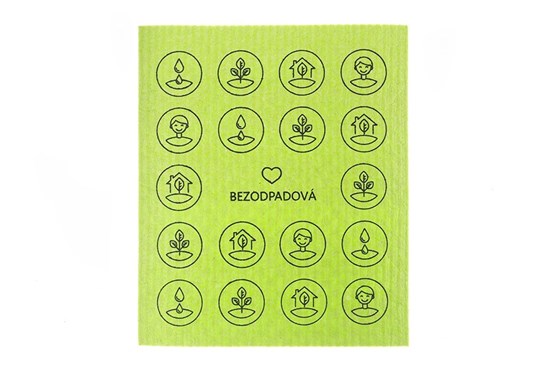 Bezodpadová hubka zelená