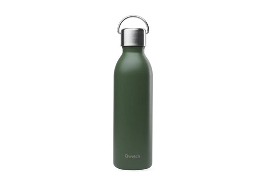 Termo fľaša Qwetch "Active" - 600 ml - khaki