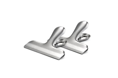 Obrázok pre výrobcu Kovový široký štipec Weis na otvorené vrecko - 2ks