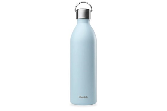 Termo fľaša Qwetch "Active" - 1000 ml - pastelová modrá