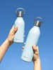 Termo fľaša Qwetch "Active" - 600 ml - pastelová modrá