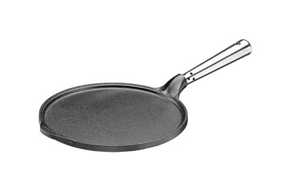 Obrázok pre výrobcu Liatinová panvica na palacinky s antikorovou rúčkou - 23 cm